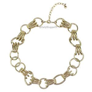 BaubleBar Women's Chunky Chain Gold Toned Choker Necklace